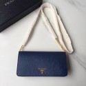 AAA Prada leather mini-bag 1DH044 blue Tl6684zK34