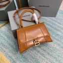 Balenciaga HOURGLASS SMALL TOP HANDLE BAG B108895-1 brown Tl15932wn15