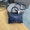 Balenciaga Hourglass XS Top Handle Bag 28331S blue Tl15921VF54