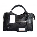 Balenciaga Lampskin Leather Handbag 084832 Black Tl16310Kd37