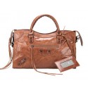 Balenciaga Large Classic Part Time Bag 085332 Brown Tl16130nB26