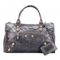 Balenciaga Large Gaint Gold Part Time Bag 085324B Deep Grey Tl16105Ag46