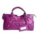 Balenciaga Leather Handbag 084828 Pink purple Tl16316CI68