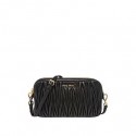 Best Replica miu miu Matelasse Nappa Leather Shoulder Bag 5BH539A black Tl18608zU69