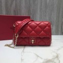 Best VALENTINO Candy quilted leather cross-body bag 0072 red Tl19662kr25