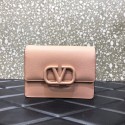 Best VALENTINO GARAVANI Stud Sign Grained Calfskin mini Shoulder Bag 0690 pink Tl19297kr25