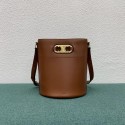 Celine BUCKET BAG IN SHINY CALFSKIN 193043 brown Tl4798uU16