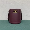 Celine BUCKET BAG IN SHINY CALFSKIN 193043 Burgundy Tl4800vj67