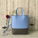 Celine Cabas Phantom Bags Calfskin Leather C2204 Skyblue&Black Tl5063Ri95