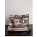 CELINE Canvas Shopping Bag 2063 Gray Tl4873Nw52