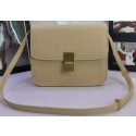 Celine Classic Box Flap Bag Calfskin Leather C88008 Apricot Tl5184tg76