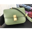 Celine Classic Box Flap Bag Original Calfskin Leather 3378 Green Tl5037dw37