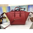 Celine Luggage Phantom Tote Bag Croco Leather CT3372 Red Tl5153dN21