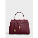 CELINE MEDIUM 16 BAG IN SATINATED CALFSKIN 187373 LIGHT BURGUNDY Tl4977aM39