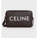 Celine MINI FOLCO BAG IN TRIOMPHE CANVAS CL9450 black Tl4831rf34