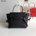 Celine NANO BELT BAG IN GRAINED CALFSKIN 99970 Black Tl4953hi67