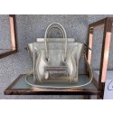 CELINE NANO LUGGAGE BAG IN LAMINATED LAMBSKIN 189243 GOLD Tl4968fo19