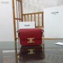 Celine TEEN TRIOMPHE BAG IN SHINY CALFSKIN MINERAL 188423 red Tl4778ER88