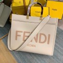 Cheap FENDI SUNSHINE MEDIUM beige leather shopper 8BH386A Tl12992sZ66