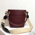 Chloe Roy Mini Smooth Leather Bucket Bag S126 Plum purple Tl17948Xw85