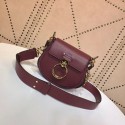 CHLOE Tess Small leather shoulder bag 3E153 Plum purple Tl17938uU16