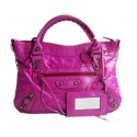 Copy 1:1 Balenciaga Lampskin Handbag 084331 5 Purple Tl16338xD64