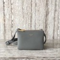 Copy Celine TRIO BAG IN SMOOTH LAMBSKIN MINI 1920 grey Tl4882Zn71