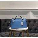 Copy FENDI BY THE WAY REGULAR Small multicoloured leather Boston bag 8BL1245 blue&grey Tl13142Kn92