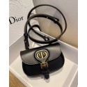 Copy MINI DIOR BOBBY BAG Warm Taupe Box Calfskin S5109U BLACK Tl8385Ey31