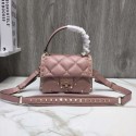 Designer Replica VALENTINO Candy quilted leather cross-body bag 0033 pink Tl19672CF36