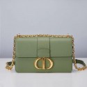 DIOR 30 MONTAIGNE BAG Box Calfskin M9203UM Matcha green Tl8602Dq89