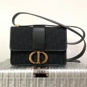 Dior 30 MONTAIGNE CANVAS BAG C9203 black Tl9017Il41