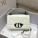 DIOR 30 MONTAIGNE POUCH WITH SHOULDER STRAP AND HANDLE S32698 WHITE Tl8083uU16