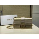 Dior 30 MONTAIGNE SMOOTH CALFSKIN FLAP BAG C9230 gold Tl9061HW50