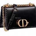 DIOR 30 MONTAIGNE THREADED EDGES CALFSKIN FLAP CHAIN BAG M9220 Tl9058pk20