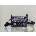 DIOR BOBBY BAG Embroidery C0803 dark blue Tl8267wn15