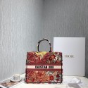 DIOR BOOK TOTE BAG IN EMBROIDERED CANVAS C1286-4 Tl8986VF54