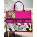 DIOR BOOK TOTE BAG TOILE DE JOUY M1286 Tiger Pink Tl8283AM45