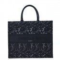 DIOR BOOK TOTE Embroidery C1286-34 black Tl8198Tk78