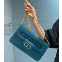 DIOR MEDIUM DIORDOUBLE BAG Gradient Calfskin M8641U Deep Ocean Blue Smooth Tl8734DI37