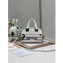 DIOR medium Embossing leather tote Bag A9200 white Tl8362np57