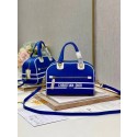 DIOR medium leather tote Bag C9200 blue Tl8363JD28