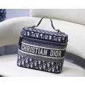 Dior Oblique Embroidered DIORTRAVEL VANITY CASE S5480 Blue Tl8880aj95