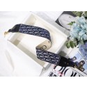 Dior Oblique Embroidered Velvet SHOULDER STRAP S8540CWVF Blue Tl8910vK93