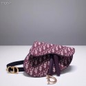 DIOR OBLIQUE SADDLE BELT BAG S5632CTZQ burgundy Tl9251uT54