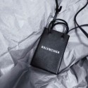 Fake 1:1 Balenciaga Original Leather Mini Shopper Bag B152865 black Tl15988YK70