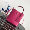 Fake 1:1 Prada Double Saffiano leather bag 1BA212 rose Tl6498YK70