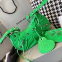 Fake Balenciaga WOMENS LE CAGOLE MEDIUM SHOULDER BAG IN GREEN 27541 Tl15900ny77