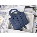 Fake Cheap LADY DIOR MY ABCDIOR BAG Dark Denim Blue Ultramatte Cannage Calfskin M0538SLOI Tl8900Kt89