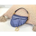 Fake DIOR SMALL SADDLE BAG Calfskin M0445CW BLUE Tl8480kw88